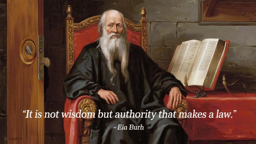 It Is Not Wisdom But Authority That Makes a Law. t - tymoff