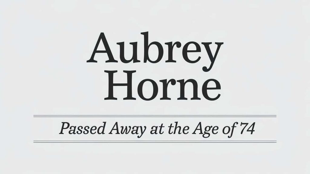 Aubrey Horne Obituary Dunn NC